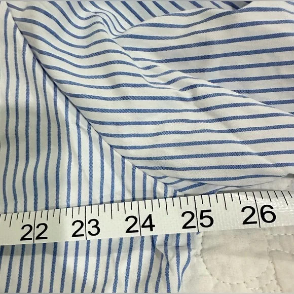 NEW never worn SZ XL Dokotoo Blue and White Striped Button-Up Shirt - Picture 5 of 8